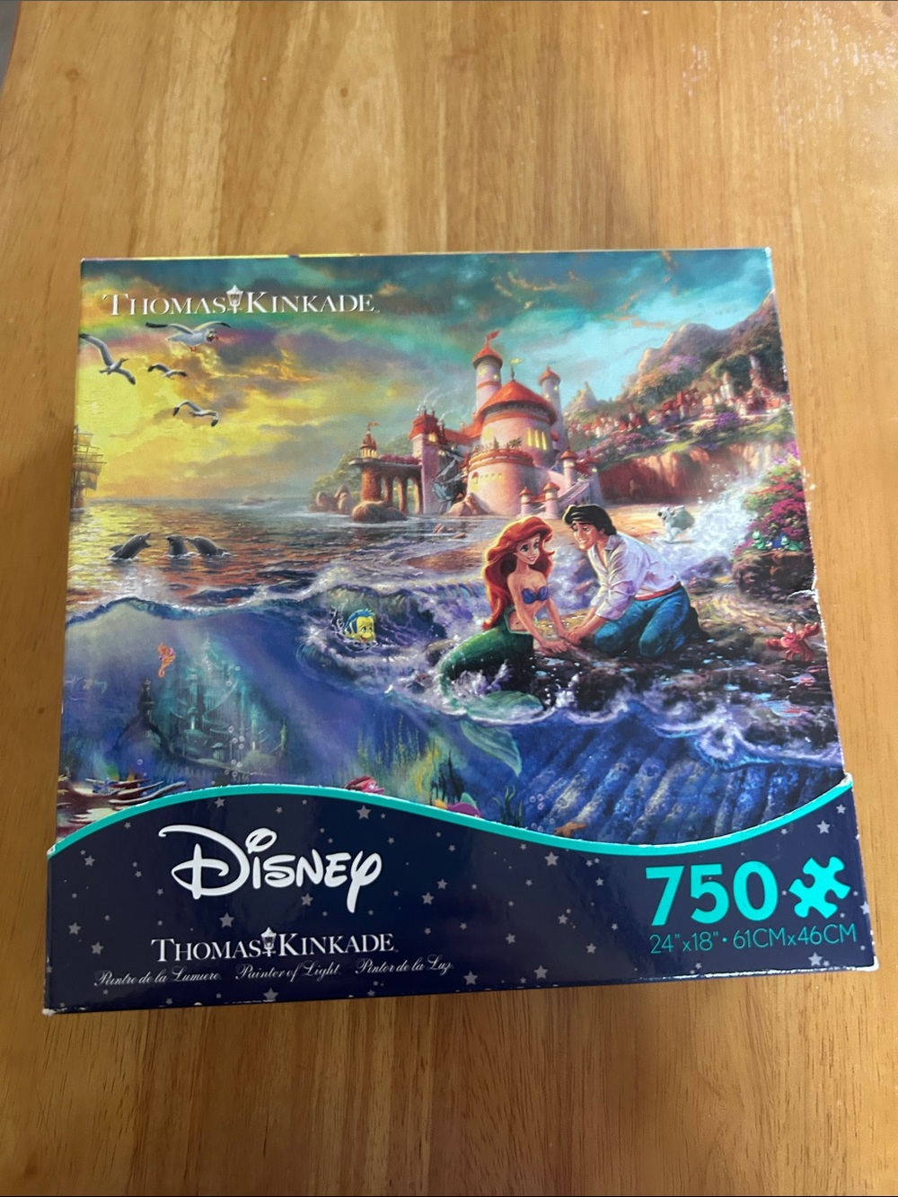 Disney The Little Mermaid Puzzle with Blue, Green and Purple Artwork